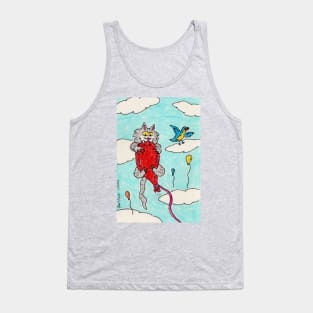 Kitty on a Balloon Tank Top